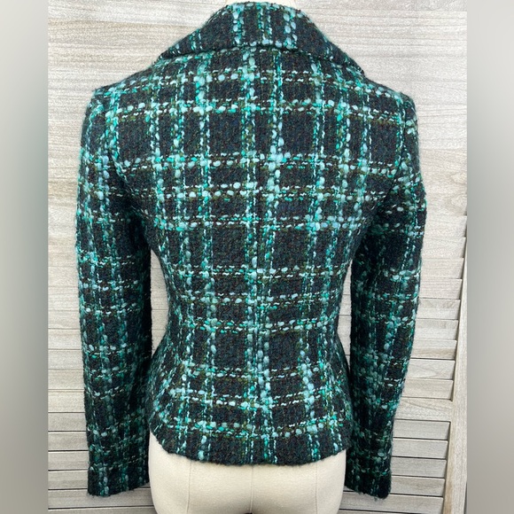 DONNA DEGNAN Vintage Wool Tweed Blazer Blue/Multi-2 - Picture 3 of 4